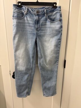 Chico's Light Blue Boyfriend Ankle Jeans